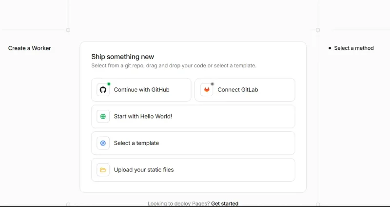 连接 GitHub 仓库并选择部署分支